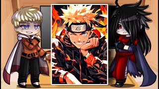 Hokages  Madara React To Naruto Uzumaki  Gacha Club [upl. by Enenaej]