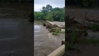 Flooding at the Concho River in Christoval TX [upl. by Atnoved]