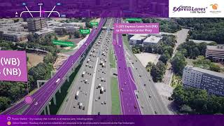 I285 TopEnd Express Lanes Visualization – June 2024 [upl. by Senecal]