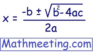 Solve Quadratic Equations using Quadratic Formula [upl. by Eirotal]