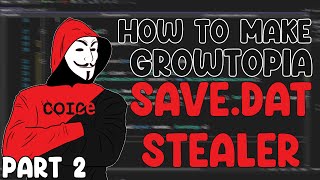 How to make Growtopia Savedat stealer send to discord webhook CSharp part 2 [upl. by Bernadine491]