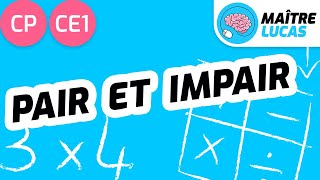 Pair et impair CP  CE1  Cycle 2  Maths  Mathématiques [upl. by Hacker]