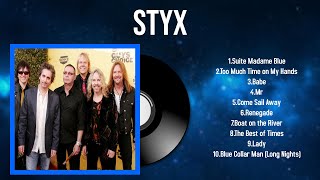 Greatest Hits Styx full album 2024  Top Artists To Listen 2024 [upl. by Eenehs]