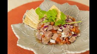 Ceviche de atún [upl. by Ruamaj]