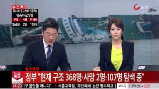 140416 세월호 침몰 당일 뉴스 속보 South Korean ferry sinking leaves 6 dead almost 300 missing [upl. by Ruder]