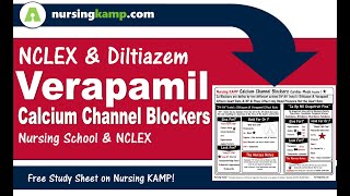 What is the Diltiazem verapamil Cardiac Meds Calcium Channel Blocker Nursing KAMP NCLEX 2019 [upl. by Acihsay592]