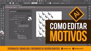 Como crear y editar PatronesMotivos  Illustrator [upl. by Nayd]