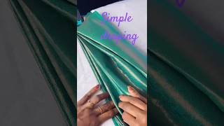 Saree draping easy saree pleats arranging shorts shortvideo [upl. by Arocahs]