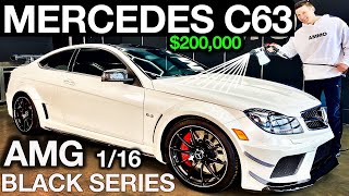 Mercedes C63 AMG Black Series First Wash and Used Car Detail Step by Step [upl. by Ahsiner101]