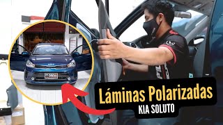 🚗 KIA SOLUTO 2022  LÁMINAS POLARIZADAS 🚗 [upl. by Chic]