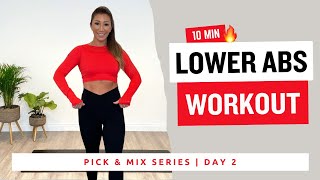 10 Minute Lower Abs Home Workout To Help Lose Belly Fat  No Equipment [upl. by Alix]