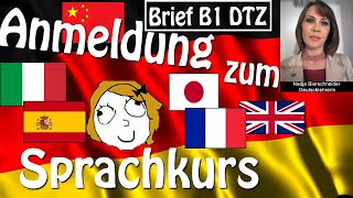 Brief B1 Anmeldung Sprachkurs [upl. by Delmer674]