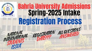 Bahria University Spring 2025 Admissions  National Students Registration Date  Complete Details [upl. by Amadeus]