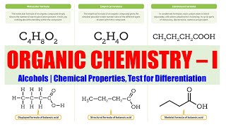 30 Alcohols Chemical Properties Test for Differentiation  Alcohol  Organic Chemistry 01 [upl. by Ayatnahs]