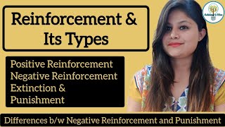 Reinforcement amp its Types  Learning  Differences between Negative Reinforcement and Punishment [upl. by Annaear]