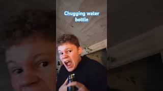 Chugging a water bottle ow funny [upl. by Loris]