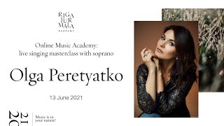 Live singing masterclass with soprano Olga Peretyatko [upl. by Eniarral508]