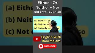 Either  Or  Neither  Nor  Not only  But Also  Basic English Grammar in Hindi  UC LIVE [upl. by Imik838]