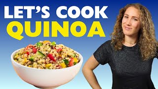 How to Cook QUINOA Mediterranean Diet Beginners Guide [upl. by Llednar]