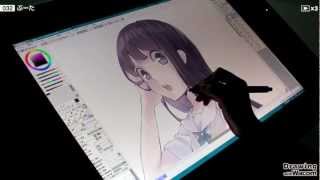 イラストレーター ぶーた  Drawing with Wacom DwW [upl. by Faun668]