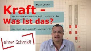 Kraft  Was ist das  Physik  Mechanik  Lehrerschmidt [upl. by Airat437]