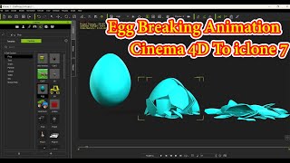 Egg Breaking Animation Cinema 4D To iclone 7C4d to iClone 7\8  Cinema 4d  iclone 7  iclone 8 [upl. by Adnovoj]