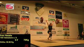 N Fein clean and jerk 3V 70Kg [upl. by Swain]