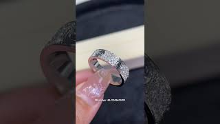 Custom Made Cartier Love Ring 18K Real Gold Pave With Diamonds [upl. by Edmee734]