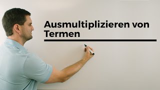 Ausmultiplizieren von Termen Klammern auflösen Mathe by Daniel Jung [upl. by Yendyc]