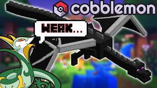 Battling the ENDER DRAGON in COBBLEMON MINECRAFT [upl. by Viradis]