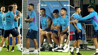 Sergio Aguero JOINS Argentina training ahead of World Cup Final against France [upl. by Mcroberts149]