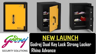 Godrej Dual Key Lock Strong Locker  Godrej Rhino Advance  Extra Space with High Secure Safe Locker [upl. by Ainuj]