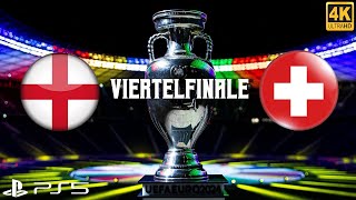 UEFA EURO 2024 ⚽️ England  Schweiz I Viertelfinale 🏆 Das Orakelspiel Deutsch 4K [upl. by Bennink]