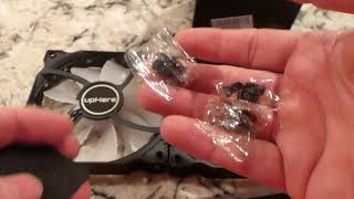 Uphere PC Case fans Red Color LED 120mm Unboxing and demo [upl. by Bloch]