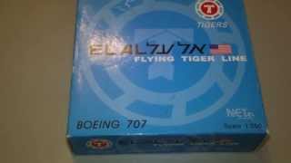 Episode 201 NetmodelsHerpa Wings Flying Tiger LineEl Al Boeing 707 Reg N317F 1500 Scale [upl. by Wolfie389]