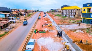 Upgrading Santasi Brofoyedu Kotwi To Anwiankwanta Road With Dual Lanes [upl. by Maxentia302]