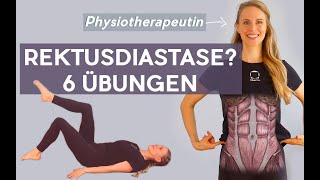 Heile Deine Rektusdiastase  Mitmach Video 6 sichere Übungen [upl. by Neivad90]