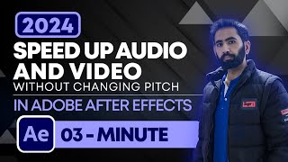 Speed Up Audio amp Video Without Changing Pitch in After Effects 2024  AE Tutorials  Any Motion Pro [upl. by Yssim]