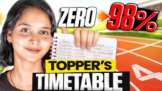 Class 10  Toppers Timetable to Score 98 in Class 10 Board  November to January  Aditi Sharma [upl. by Nabatse]