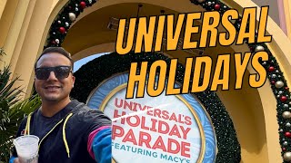 Universal Orlando Holidays meeting the grinch macys parade hogwarts castle show amp more [upl. by Zilber586]