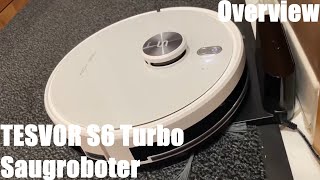 TESVOR S6 Turbo Saugroboter 2in1 StaubsaugerWischroboter Lasernavigation LIDAR Roboterstaubsauger [upl. by Sset574]