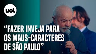 Lula diz que vai à feira do agro na Bahia para fazer inveja à Agrishow Mauscaracteres [upl. by Ahsitaf150]