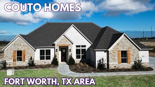 Tour a Couto Home in Eagles Bluff in Weatherford West of Fort Worth  Modified Hampton Floorplan [upl. by Berstine]