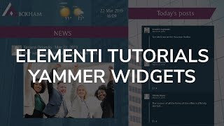 How to put Yammer on display with Elementi [upl. by Oona414]