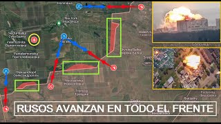 ¡¡RUSOS AVANZAN DESDE TODAS LAS DIRECCIONES DEL FRENTE Y CAPTURAN MAS DE 12 KILÓMETROS EN 24 HORAS [upl. by Eiroc]