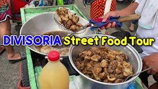 Awesome Place To Go for Street Food in Manila Philippines  FILIPINO STREET FOOD at DIVISORIA MARKET [upl. by Rie954]