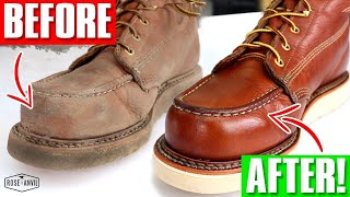 ASMR Everyone Does It Wrong  How to Clean Red Wings Thorogood Thursday Boots [upl. by Battista]