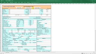 Pump Datasheet from Hysys UniSim and ProMax [upl. by Hgalehs108]