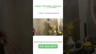 ONE DAY Shower Remodel timelapse  Yankee Home Baths showerremodel bathroomrenovation [upl. by Jegar628]