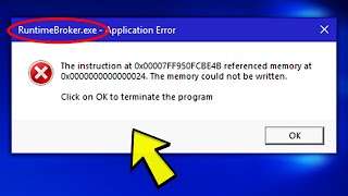 Fix Runtimebrokerexe Error in Windows 10 [upl. by Faxan]